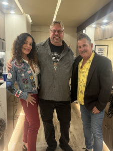 With AMS client, Stray Cats Lee Rocker and wife Deborah